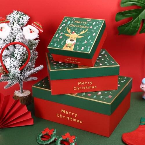 10pcs Christmas Apple Box Christmas Gift Box Christmas Eve Apple Gift Box Gift Surprise Packing Box