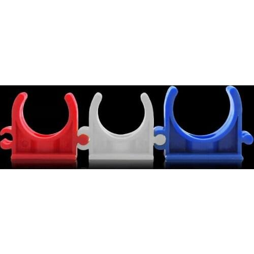 10pcs Plastic pipe saddle clamp16 -32mm PVC Electrician Tube holder support bracket Wire Card Border Card Line U clip fastener