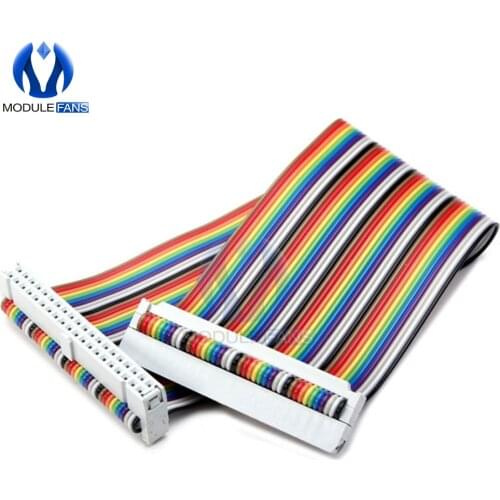 20cm 40 PIN Way GPIO Rainbow Ribbon Cable for Raspberry Pi Model B / Model B