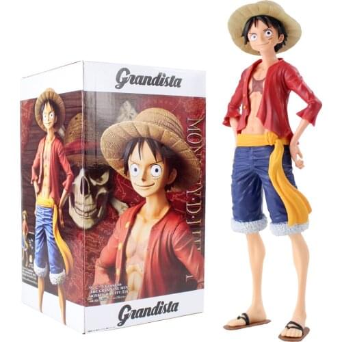 27cm Grandista Monkey D Luffy Figure Toy Grandline Men Luffy Anime Collectible Model Dolls