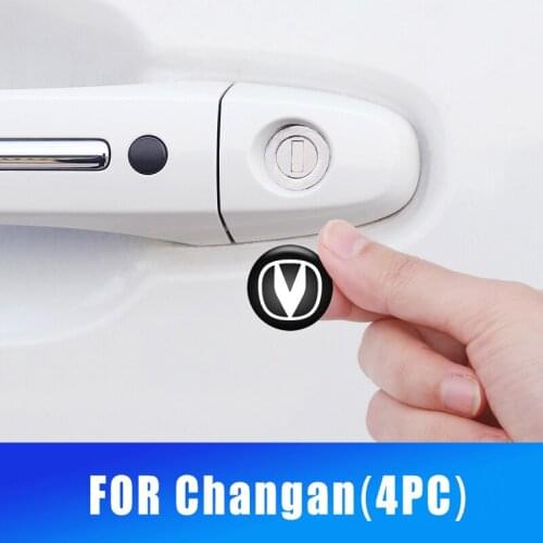 4PC 20mm Car Door Keyhole Decorative Protection Sticker For Changan CS75 PLUS CS95 CS35 alsvin CS85 CS15 CS55 Eado Accessories