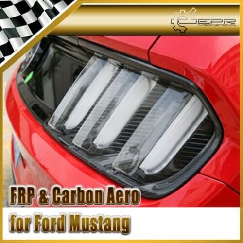 Car Styling For Ford 2015 Mustang Carbon Fiber Rear Tail Light Cover 2pcs