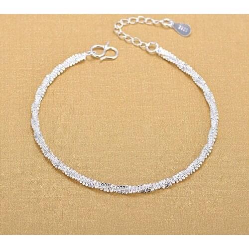 Top Quality Silver Bracelets 925 Sterling Silver Fashion Bracelets Fine Fashion Bracelet Gift