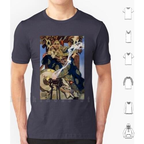 Queen Maeve , Joseph Christian Leyendecker ( 1907 ) T Shirt DIY Cotton Big Size 6xl Joseph Christian Leyendecker Joseph Christia