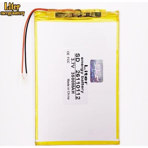 Good Qulity 3.7V,3500mAH 26110112 Polymer lithium ion / Li-ion battery for tablet pc BANK,GPS,mp3,mp4