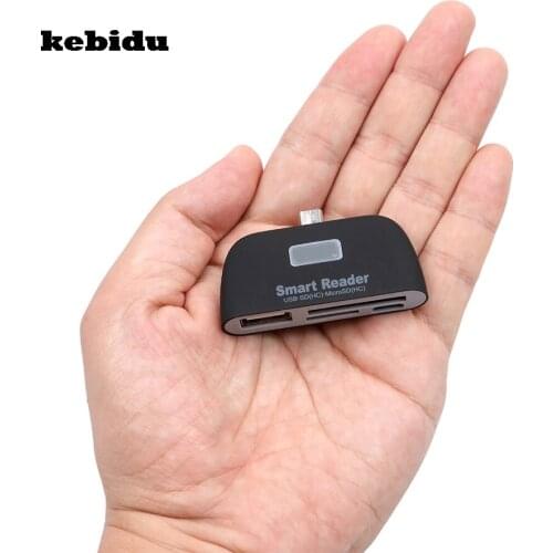 Kebidu NEW 4 in 1 Smart OTG Memory Card Reader for Computer Desktop Cellphone for Samsung Wholesale