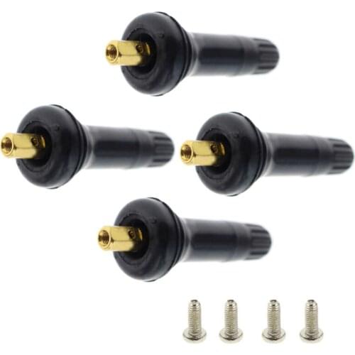 4pcs TPMS Tire Pressure Sensor Valve Stem Service Kit for 17-20008 20008 20018 Mercury Mariner Valve Stem