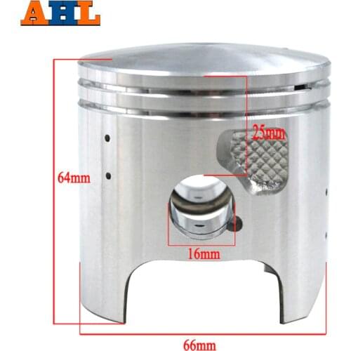 AHL Bore Size STD ~ +100 66mm 66.25mm 66.5mm 67mm Motorcycle Piston & Ring & Clip Kit For Kawasaki KDX200 KDX 200 1989-2006