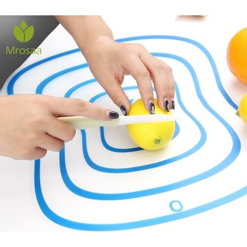 Kitchen Chopping Blocks Tool Flexible Transparent Cutting Board Kitchen PP Cutting Boards Classification Chopping Board
