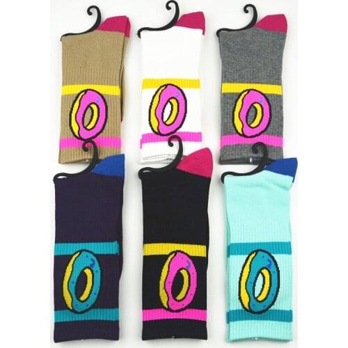 MOQ 10pairs Oddest Future Donut Socks Cotton Long Basketball Sport Socks Male Stockings Women Mens Calcetines Unisex socks