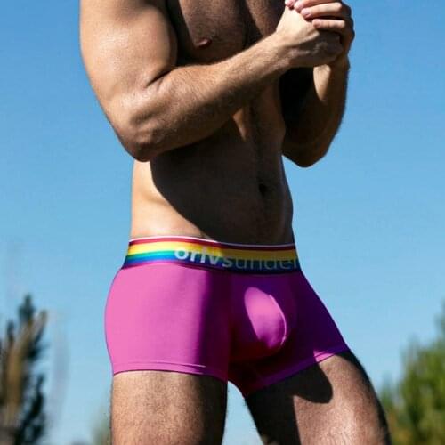 Men Boxer Cotton Fashion Men Underwear Cotton Breathable U Convex For Gay Comfortable Underpants Men Boxer Shorts Cueca Tanga