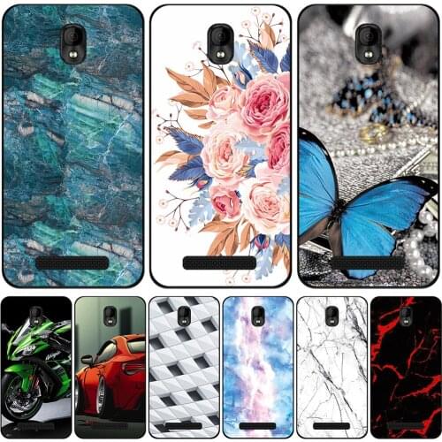 Phone Bags & Case For BQ 5047L Like 2021 5.0 inch Cover Soft Silicone Fashion Marble Inkjet Painted Shell Capa