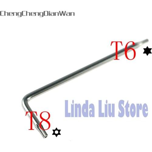 ChengChengDianWan T6 T8 L Key Screwdriver Mod Kits T8 with hole Security Torx Screwdriver for Xbox 360 Xbox One Controller 10pcs