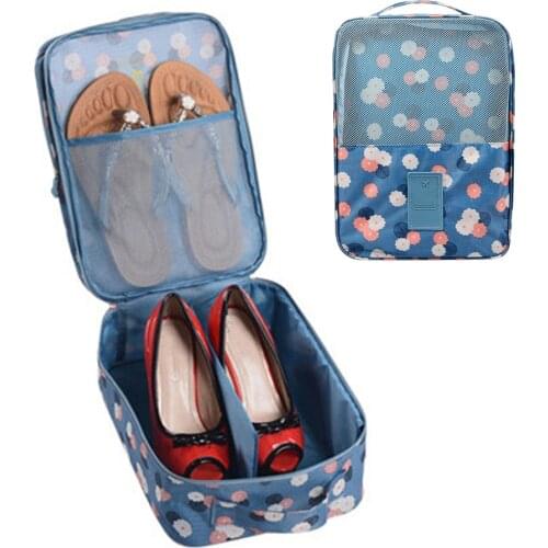 Zipper Portable Shoe Bag Storage Pouch for Travel Daily Use Holding Clothes Cosmetic Shoes Holder Organizer