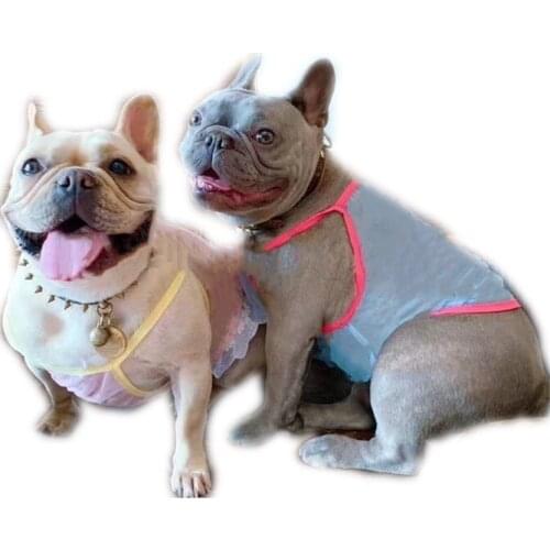 French Bulldog Pet Dog Vest Dress Summer Breathbale Cool Clothes Small Medium Dogs Chihuahua Pug Schnauzer Dropshipping YKC15