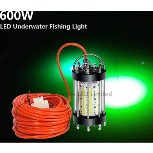 Dimmable 600W 1000W 1500W 3000W 30M Cable AC220-240V Multi Color Dock Lamp Fishing LED Lights Lure for Ocean Fishing