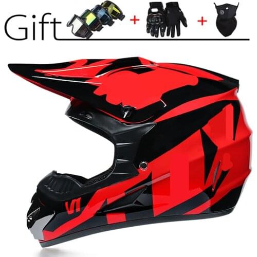 DOT Approved Motocross Racing Helmet Full Face Motorcycle Off Road Dirt Bike Children Downhill Mountain Unisex Suitable for Kid