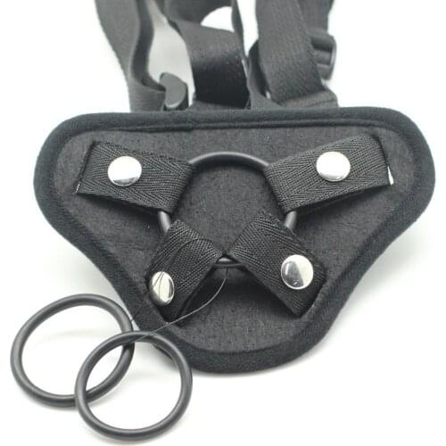 Smspade Black velvet strap on harness for dildo, adjustable strapon pants for women,bondage restraints harnes free shipping