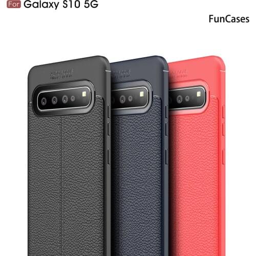 Bright Phone Accesories Case For case Samsung S10 5G sFor Samsung Galaxy cover S10 Plus S10E Carcasa Lychee Pattern Cover Cover