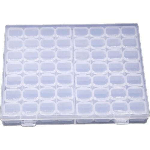 56 Grids DIY Diamond Painting Drill Box Jewelry Box Rhinestone Embroidery Crystal Bead Storage Case Container