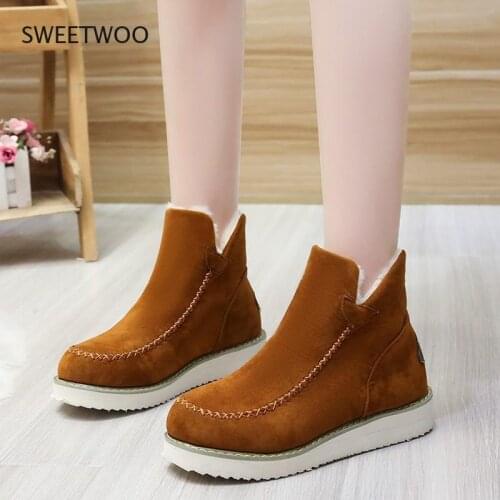 Large size snow boots womens autumn and winter 2021 new fashion plus velvet warmth pedal cotton shoes