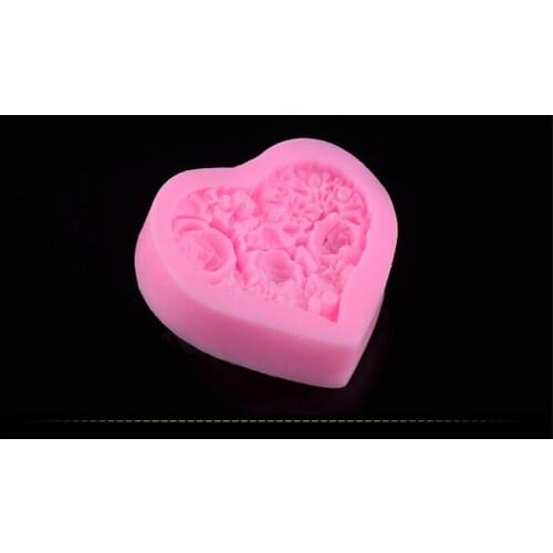 1PC New Little rose DIY Fondant Cake mold baking cake decorating liquid FDA silicone mold tool egg tart mold JK 0899