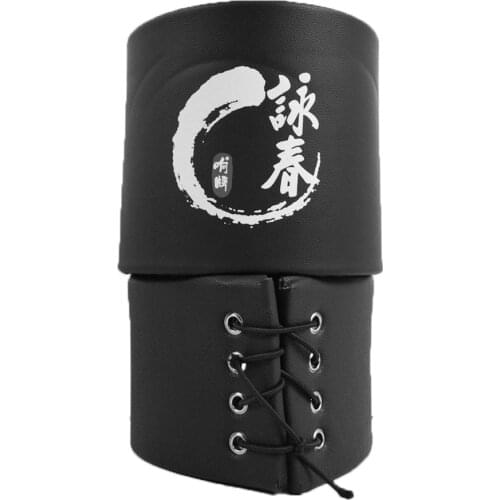 2pcs Hands Exercise Equipment Professional Martial Arts Detachable Protective Pad PU Leather Wooden Dummy Durable Wing Chun