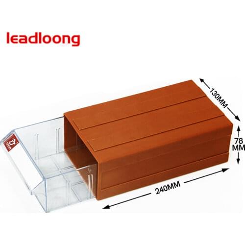 LEADLOONG-F6 | 30PCS Cheap Price Plastic Bolt Assortment Box Orgenizer Component Storage Small Drawer For Warehouse