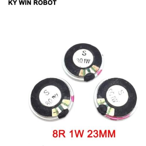 5pcs/lot New Ultra-thin Mini speaker 8 ohms 1 watt 1W 8R speaker Diameter 23MM 2.3CM thickness 5MM