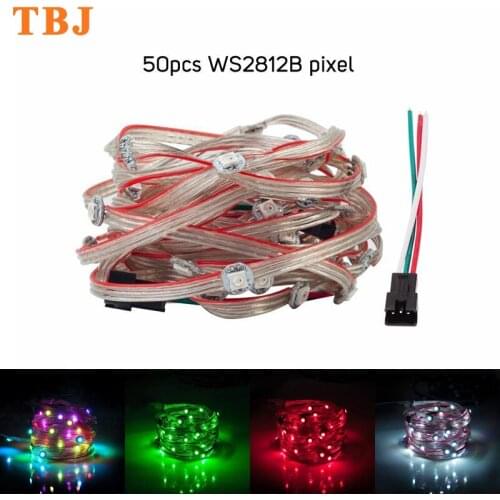 50LED WS2812B LED Module String light Pre-soldered on Heatsink 5V SMD5050 RGB LED Idividually Panel lamp