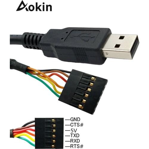 6 Pin FTDI FT232RL FT232 Module For Arduino USB to TTL UART Serial Wire Adapter RS232 Download Cable Module Minnowboard Max