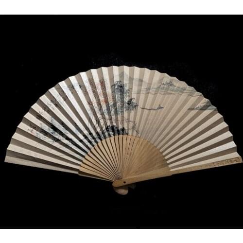 7 inch 30 laoshan wingceltis hand-painted wear fan