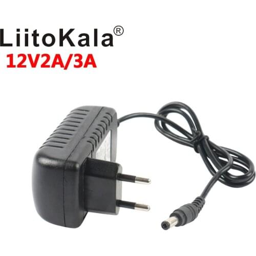 LiitoKala 12V 1.5A adapter for lii-260 lii-300, 12V 2A adapter for lii-400 lii-500 ,battery charger