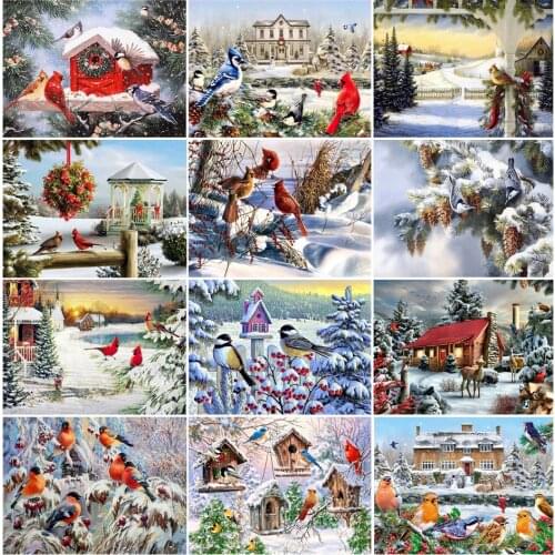 DIY 5D Diamond Painting Animal Cross Stitch Kit Bird Rhinestone Diamond Embroidery Picture Inlay Mosaic Art Home Decoration Gift