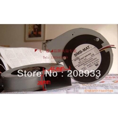For NMB 11028 12V 2A 11CM turbine centrifugal fan blower BL4447-04W-B49+cooling fan