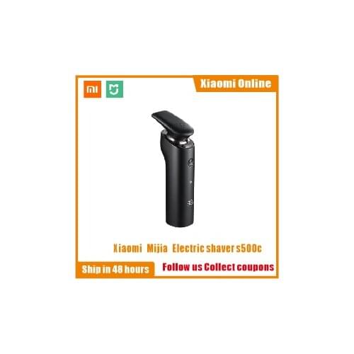 XIAOMI MIJIA Electric Shaver S500C Beard Hair Trimmer Smart Razor Rechargeable 3D Head Dry Wet Shaving Washable Dual Blade