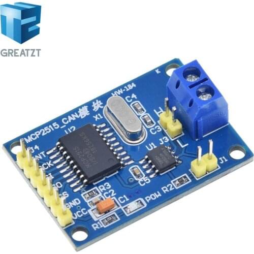 GREATZT MCP2515 CAN Bus Module Board TJA1050 Receiver SPI For 51 MCU ARM Controller NEW