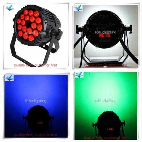 H-12/lot Free shipping high quality IP65 led par 18*15w led par 64 rgbwa 5in1dmx waterproof outdoor par light