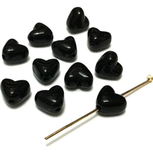 White heart shape acrylic beads necklace ends suede fiber fringe tassel earring cord Connector equipment kit headband bowknot