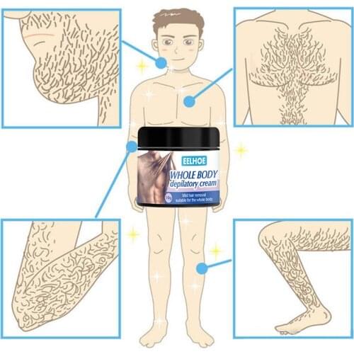 EELHOE Hair Removal Cream Painless Hair Remover For Armpit Legs And Arms Skin Care Body Care Depilatory Cream For Men Women
