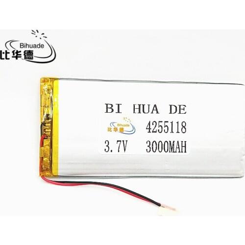 Li-Po 1pcs 3.7V,3000mAH,4255118 PLIB ( polymer lithium ion battery ) Li-ion battery for tablet pc,GPS,mp3,mp4,cell phone,speake
