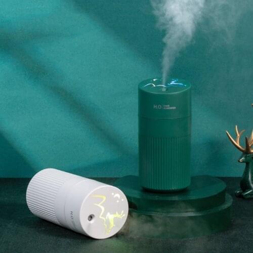 USB Mini Air Humidifier Cute Deer Aroma Diffuser Colorful Night Light Car Office Essential Oil Sprayer Mist Maker