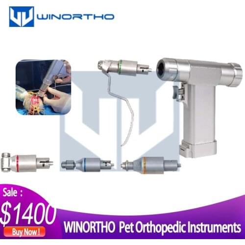 Multifunction Bone Drill One Handpiece with four Attachments Cannulated Acetabulum reamer Saggital Saw Connectors orthopedic