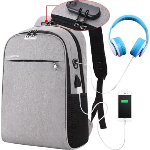 Multifunction USB Charging Password Laptop Backpack Men bagpack Mochila Hombre Women Bag Man Business Travel anti theft backpack
