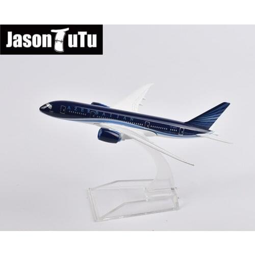 JASON TUTU 16cm Azerbaijan Airlines Boeing 787 Airplane Model Plane Model Aircraft Diecast Metal 1/400 Scale Planes Dropshipping