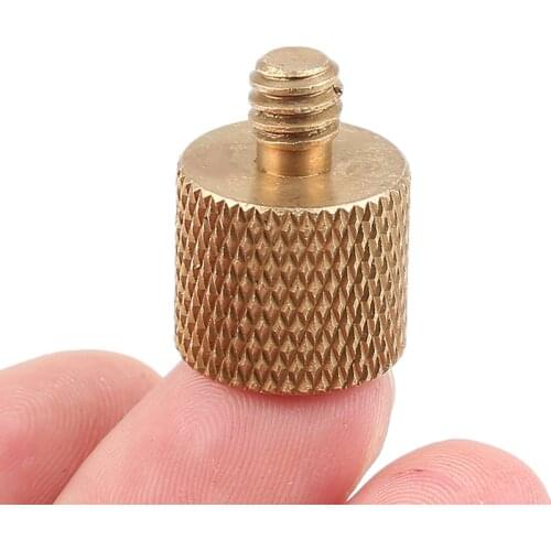 3/8 Inch Female To 1/4 Inch Male Tripod Thread Reducer Adapter Brass Copper For Camera Tripod Diameter Of Screw 6mm New