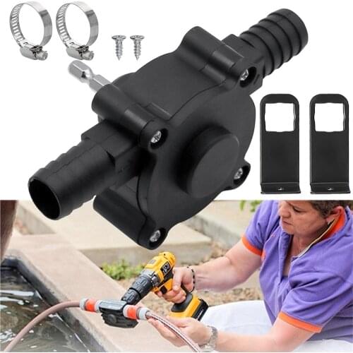Garden Water Gun Drill Pump Aquariums Pool Self Priming Transfer Pumps Portable Electric Drill Pump Diesel Oil Fluid Water Pump