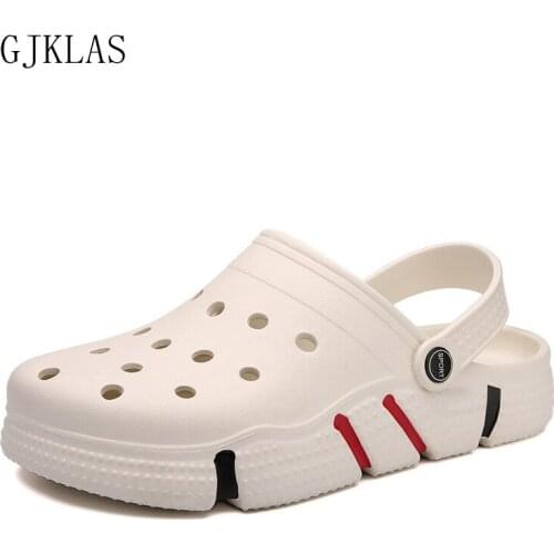 Unisex Summer Casual Sandals Men High Platform New Beach Slippers Breathable Hollow Out Flats Male Clogs Water Shoes Men Sandals