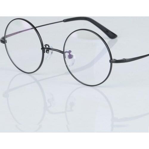 Width-136 Artistic retro circularl titanium women eyewear eyeglasses frames men myopia computer goggles reading glasses frames