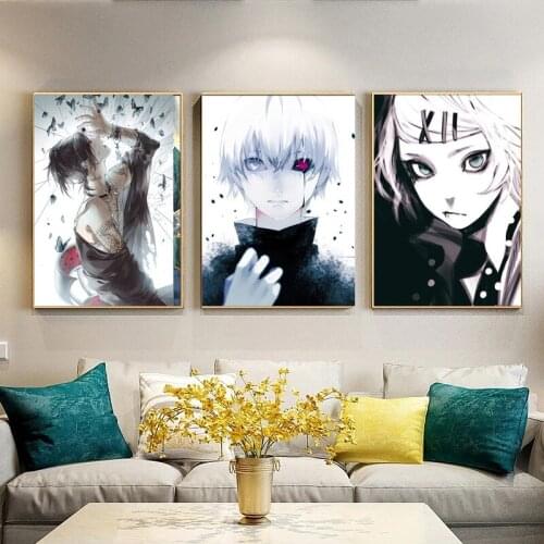 Tokyo Ghoul Kaneki Ken Japanese Anime Wall Print Canvas Painting Nordic Style Prints Picture for Living Room Home Decor Cuadros